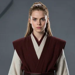 portrait of a beautiful woman by drew struzani, jedi master, highly detailed. star wars expanded universe, she is about 2 0 years old, wearing jedi robes.
