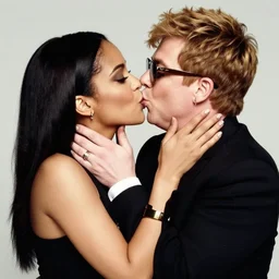 obana passionately kissing elton john