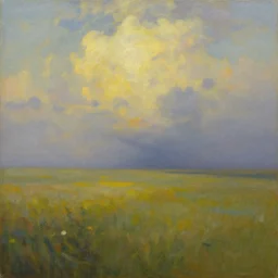 an empty bliss beyond this world, oil painting