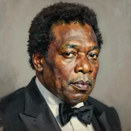 high quality high detail painting by lucian freud, hd, portrait of bb king