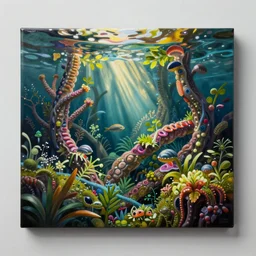 the spinel cords of submerging wisdom in the ecosystem acrylic painting  by Beeple and CGSociety