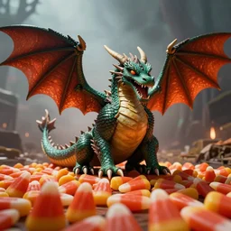 candy corn dragon