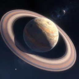 a sci - fi award winning digital painting of ring world