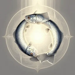 masterpiece, two fish swimming tarot, holy light, intricate, elegant, highly detailed, digital painting, artstation, concept art, smooth, sharp, focus, illustration, art by artgerm , james jean, gustav klimt, greg rutkowski, and alphonse mucha