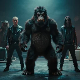 still from a Gorillaz music video