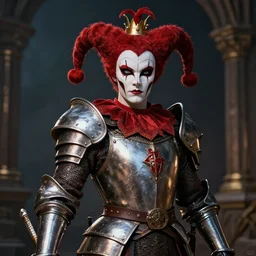 harlequin warrior highly detailed, dramatic lighting, ,photorealistic cinematic, 4k