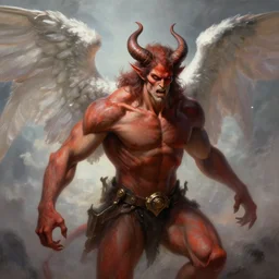 pwerful angle demon afraid of an angel painting, good vs evil, highly detailed, digital painting, smooth, beautiful angle, weak demon, sharp focus, illstration, ultra realistic, dmon vs angle, heaven vs hell, 8 k, strong and powerful confident angle