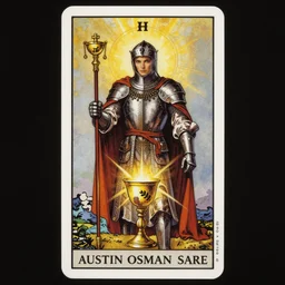 the knight of cups tarot card by Austin osman spare