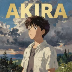 akira cover art, painted by greg'craola'simkins