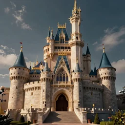 A castle inspired by 80s deco, concept art