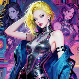 the portrait of an absurdly beautiful, graceful, elegant, sophisticated, fashionable cyberpunk gravure idol, an ultrafine hyperdetailed illustration by kim jung gi, irakli nadar, vania zouravliov, intricate linework, bright colors, porcelain skin, unreal engine 5 highly rendered, global illumination, radiant light, detailed and intricate environment