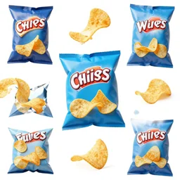 a chaotic collage of award winning crispy crisps