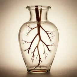 veins in the form of a vase