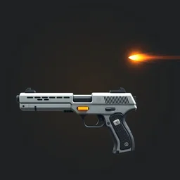 futuristic pistols