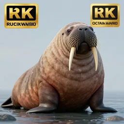 fat sea walrus, realistic, 8 k, extremely detailed, cgi, trending on artstation, hyper - realistic render, 4 k hd wallpaper, premium prints available, octane render, award winning, by greg rutkowski