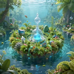 hyperrealistic artwork sustentability science water resmicrobiome technologies of disruptive creation sci cyberpunk nature! photography futures