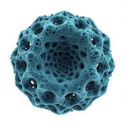 a 3 d render of a interstaller radiation induced fractalization of a tessellating hydrosphere, biopunk, futurecore, 5 mm