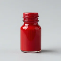 alizarin crimson oil paint, product photography