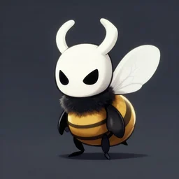 bee in the art style of hollow knight video game