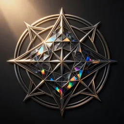 sacred geometry print black diamond rainbow highlights, vray, sun flare, symmetry!! intricate, elegant, highly detailed, digital painting, artstation, cgsociety, concept art, smooth, sharp focus, illustration, smooth, filmic, cinematic, photojournalism, telephoto, f / 2 2, technicolor, ray tracing ambient occlusion