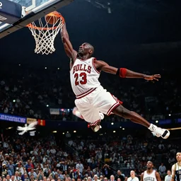 dennis rodman t-posing in the air like jordan. he is flying over the city like a delicate little dove. he wins the dunk contest.