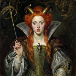 a stunning pre - raphaelite portrait of anya taylor - joy as the capricious queen of elfland, aesthetic masterpiece, oil on canvas
