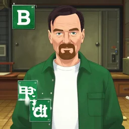Breaking Bad, dating simulator game, anime style