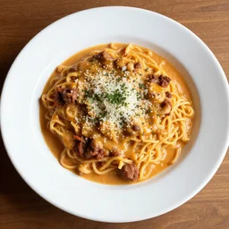 A plate of Italian food