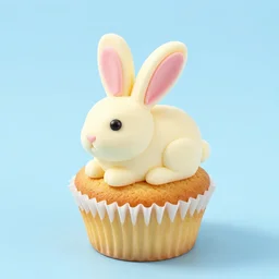 cupcake in the shape of a rabbit