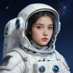 portrait of a techno wizard astronaut, fantasy, intricate, elegant, highly detailed, digital painting, artstation, smooth, sharp focus, illustration, epic cosmic background | | cute - fine - face, pretty face, realistic shaded perfect face, fine details by stanley artgerm lau, wlop, rossdraws, james jean, andrei riabovitchev, marc simonetti, and sakimichan, tranding on artstation