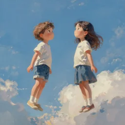 Look floating we sky, digital painting, hyperrealistic trending on ArtStation