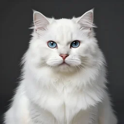 portrait of the powerful white fluffy cat in the style of boris vallejo and in the style of edmund blair leighton. glowing, ornate and intricate linework, sharp focus, depth of field, stunning, dynamic lighting, ultrafine and hyperdetailed.