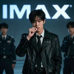 nct's kim doyoung playing the role of an assassin with a pill addiction in an imax enabled film, promotional stills, 4 k,