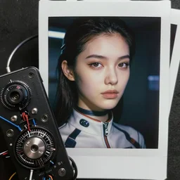 beauty, cybersuits, ultrarealistic, dramatic lighting, electrical details, high details, 4k, 8k, best, accurate, photorealism, ultrarealistic, polaroid, beautiful lighting
