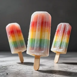 rainbow fudge popsicles