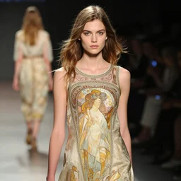 portrait of beautiful young edita vilkeviciute, blumarine fashion show 2 0 1 1 spring summer, cinematic lighting, art by artgerm and greg rutkowski, alphonse mucha, cgsociety