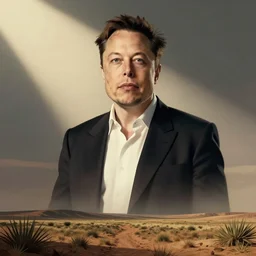 concept art of elon musk, vintage and retro