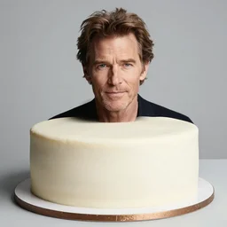 photo of willem dafoe as a cake