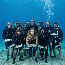 under water photo of fish, Lilia Alvarado, Sophie Anderson, Mark Arian, Bob Byerley, Charlie Bowater, Mark Brooks, Steve Henderson, Justin Gerard, Arthur Hughes, Edward Robert Hughes, Mark Keathley, Victor Nizovtsev, Carlos Shwabe, Ross Tran, WLOP