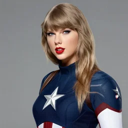 captain america as Taylor Swift