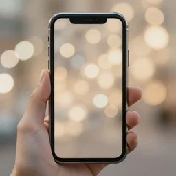 phone made of bokeh