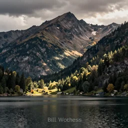 lakeside mountains, by bill watterson