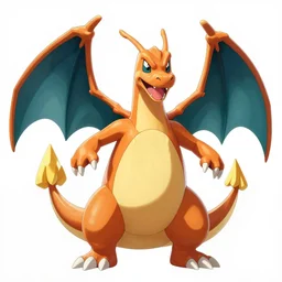 Charizard (From Pokémon), trending on artstation, ultra detailed, 8k, character illustration by Greg Rutkowski, Thomas Kinkade.