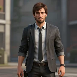 Screenshot of a 3d Sterling Archer from the show Archer in the videogame 'Hitman 3' (2021). Sharpened. 1080p. High-res. Ultra graphical settings.