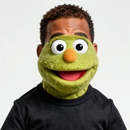 [ kanye west ]! as [ a muppet ]!, muppet! art style, trending on [ cgsociety ]!, artstation contest winner, [ 4 k ], intricate, [ portrait ]!