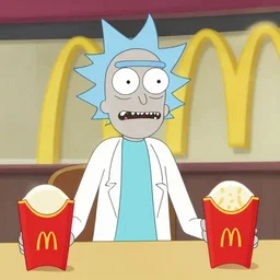rick and morty at McDonald's -6
