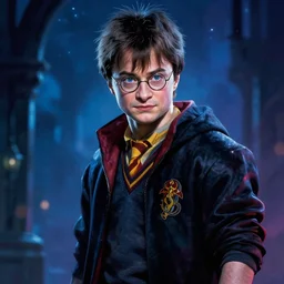 cyberpunk harry potter sequel live action, harry potter, evocative, mystical night, sharp focus, very very very very detailed, award winning, masterpiece digital painting by greg rutkowski, alex grey, artstation, 4 k wallpaper