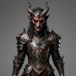 a portrait of a demon by andres rios artstation, ornate armor, horror fantasy, unreal engine, octane render, matte painting, trending on artstation