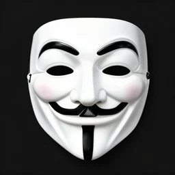 guy fawkes anonymous mask logo by karl gerstner, monochrome, symmetrical