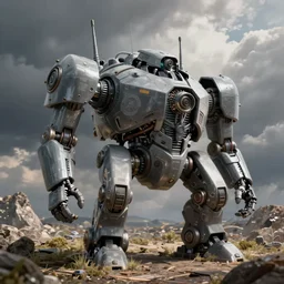 surrealist gray war machine by yoko d'holbachie, lisa frank,